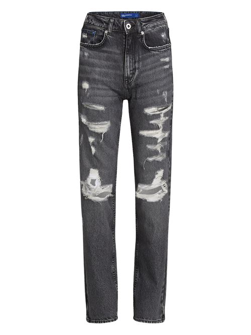 Jeans dritti donna grigio in cotone bio Karl Lagerfeld jeans | Jeans | A1W100321BH