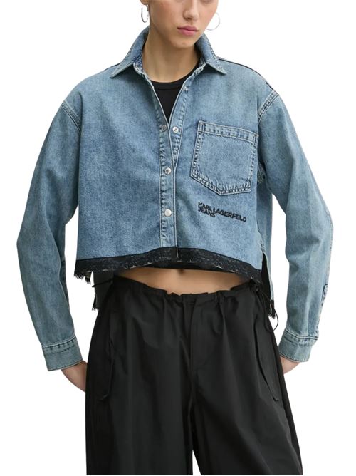Camicia donna in cotone denim Karl Lagerfeld jeans | Camicie | A1W110341HK