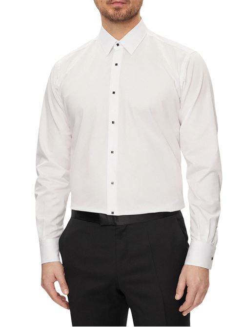 Camicia uomo bianca in cotone Karl Lagerfeld | Camicie | 60500055166110