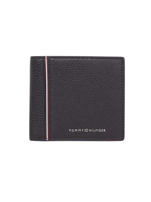Portafoglio nero in pelle Tommy Hilfiger | Portafogli | AM0AM13043BDS