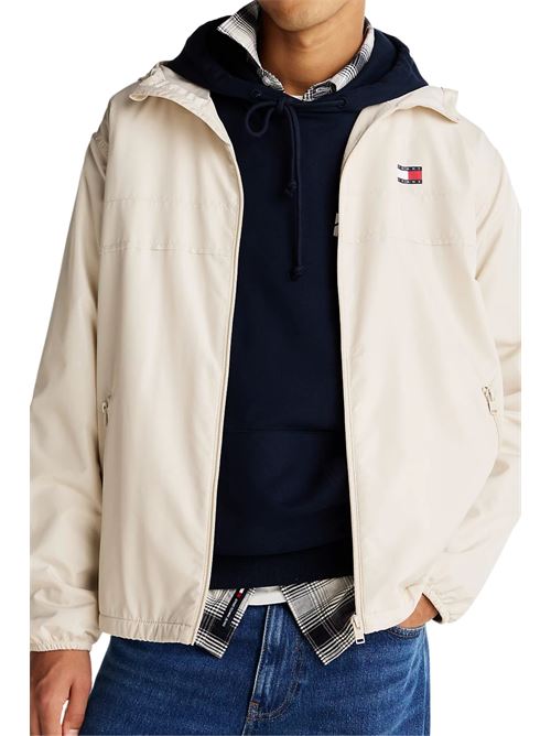 Giubetto crema in nylon Tommy Jeans | Capispalla | DM0DM21130ACG