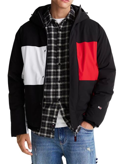 Bomber nero in poliestere Tommy Jeans | Capispalla | DM0DM21274BDS