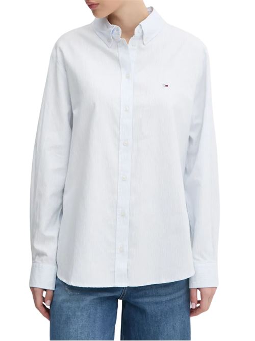 Camicia bianca in cotone Tommy Jeans | Camicie | DW0DW19890YBL