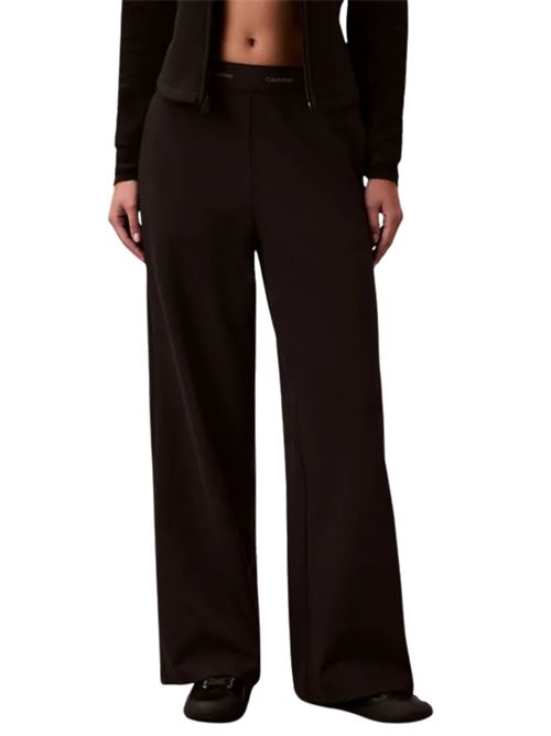 Pantalone cintura e logo Ponte Calvin Klein Jeans | Pantaloni | LV044E622GUB1