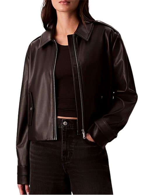 Giubbetto in ecopelle stile biker Calvin Klein Jeans | Capispalla | LV047E501GUB1