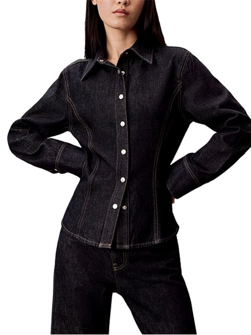 Camicia slim fit in denim Calvin Klein Jeans | Camicie | LV047E709GGXB