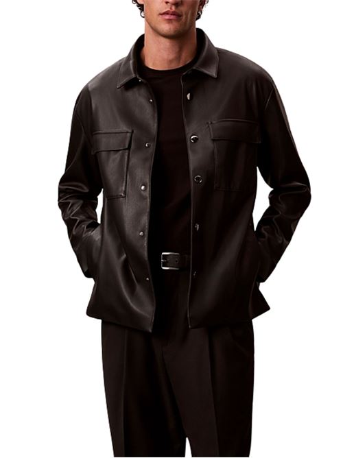 Giacca camicia in ecopelle Calvin Klein Jeans | Capispalla | LV04RE404GUB1