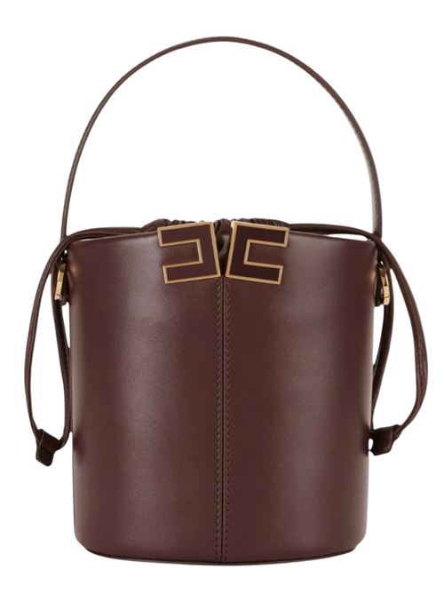 Borsa secchiello con logo Elisabetta Franchi | Borse | BS92A61E2644