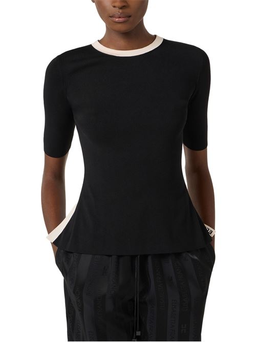 Maglia con bande in viscosa Elisabetta Franchi | Maglie | MK67S61E2685