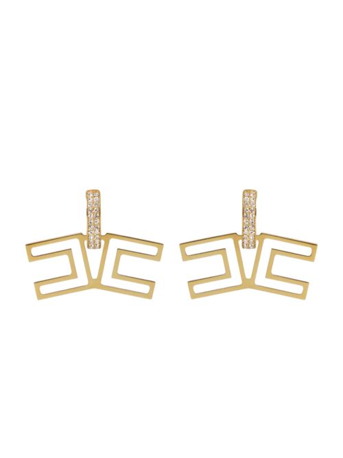 Orecchino con pavè di strass Elisabetta Franchi | Orecchini | OR31A61E2U95