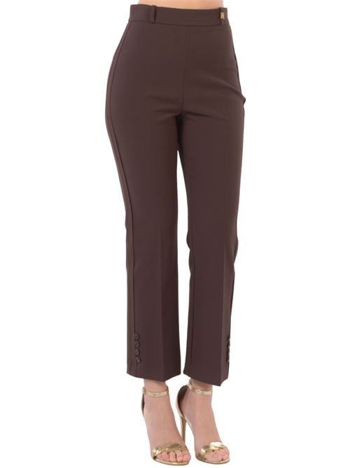 Pantaloni stretch con charm Elisabetta Franchi | Pantaloni | PA16861E2644