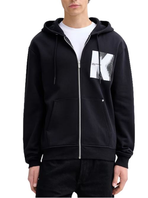 Felpa con zip e cappuccio Karl Lagerfeld jeans | Felpe | B1M20068999