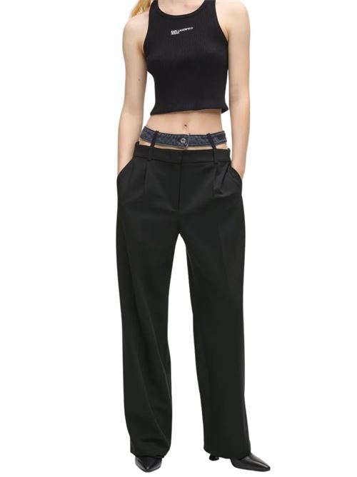 Pantalone con cintura in denim Karl Lagerfeld jeans | Pantaloni | B1W100851GJ