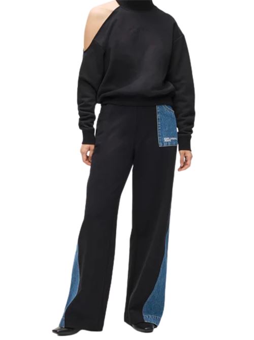 Pantaloni tuta in cotone e denim Karl Lagerfeld jeans | Pantaloni | B1W100891GK