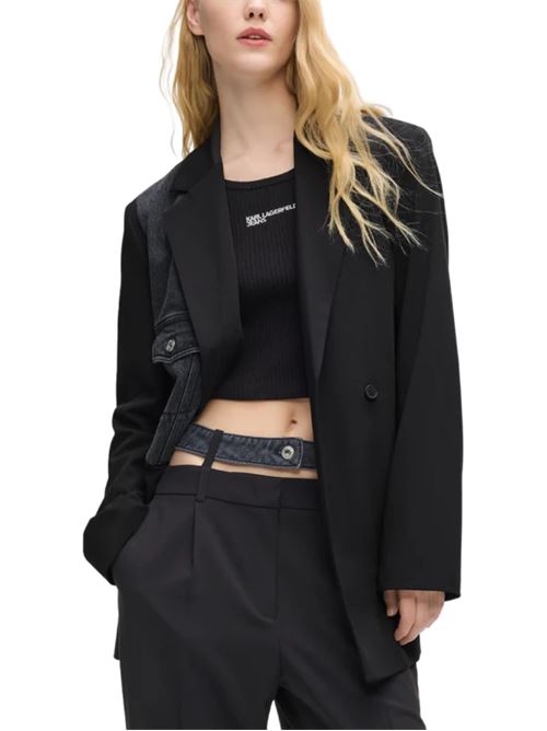 Blazer in denim e tessuto Karl Lagerfeld jeans | Giacche | B1W140261GJ