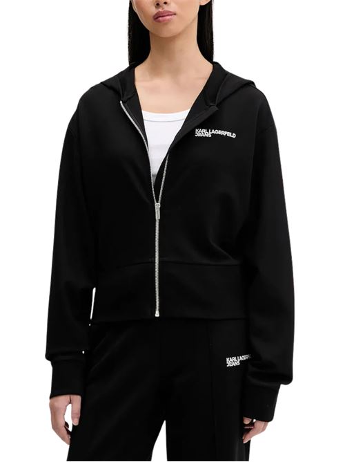 Felpa con zip e cappuccio Karl Lagerfeld jeans | Felpe | B1W20062999