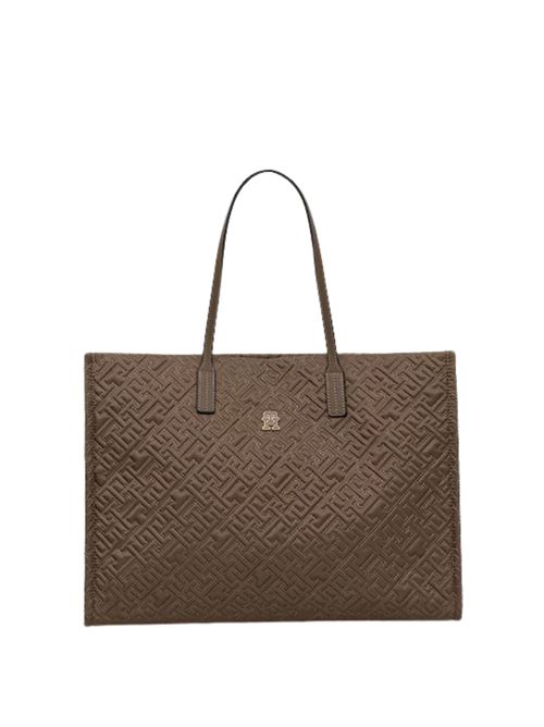 Borsa in nylon con logo all over Tommy Hilfiger | Borse | AW0AW18163R07