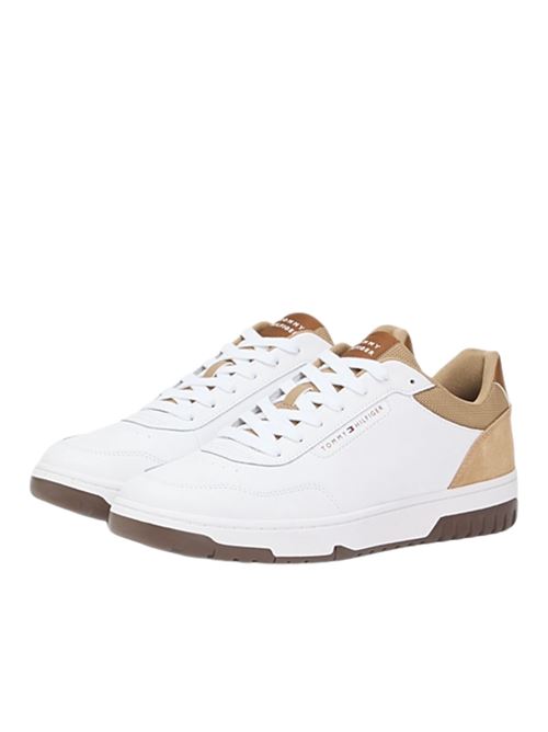 Sneakers stile basket con sezioni in pelle Tommy Hilfiger | Scarpe | FM0FM05714AEI