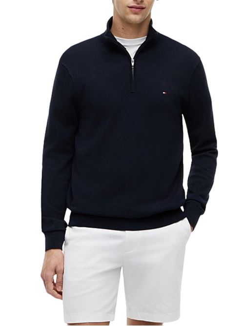 Maglioncino con mezza zip lupetto Tommy Hilfiger | Maglie | MW0MW37331DW5