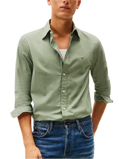 Camicia in popeline Tommy Hilfiger | Camicie | MW0MW413990CD