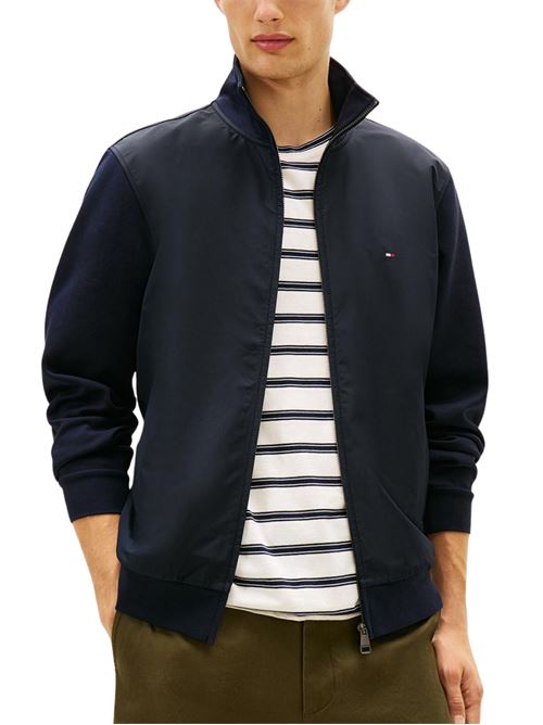 Felpa con zip Tommy Hilfiger | Felpe | MW0MW41758DW5