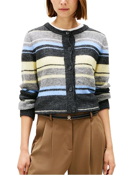 Cardigan in misto alpaca con bottoni Tommy Hilfiger | Maglie | WW0WW487890CS