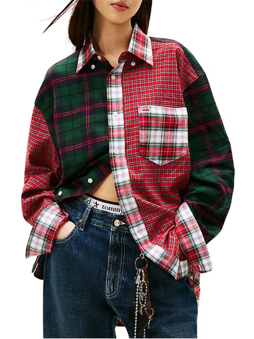 Camicia tartan oversize unisex Tommy Jeans | Camicie | DN0DN00090XLI