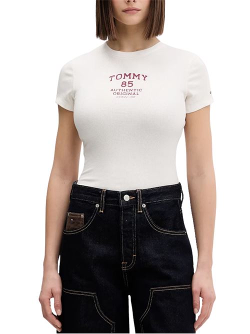 T-shirt slim fit a costine Tommy Jeans | T-shirt | DW0DW21849YBH