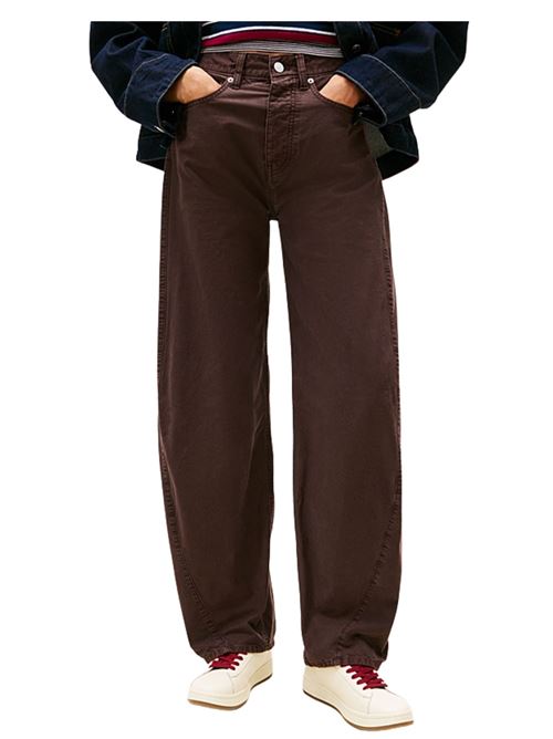 Pantalone barrel a vita media Tommy Jeans | Pantaloni | DW0DW22073GW1