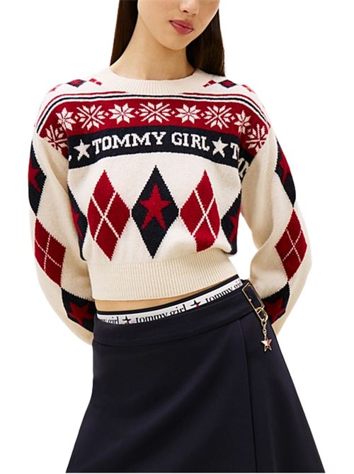 Pullover squadrato anni '90 Tommy Jeans | Maglie | DW0DW22498YBL