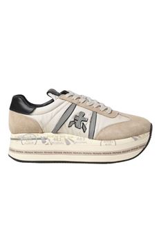 Sneaker donna beige in pelle Premiata | BETH6500