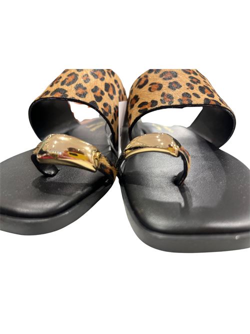Sandalo animalier in cuoio Angelo&Ugo | 4072BISMAC