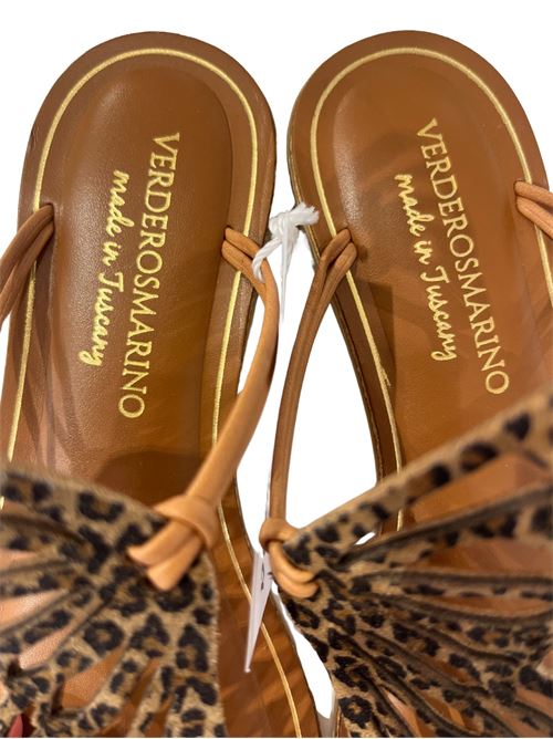 Infradito animalier in cuoio e pelle Angelo&Ugo | FARFALLAMAC