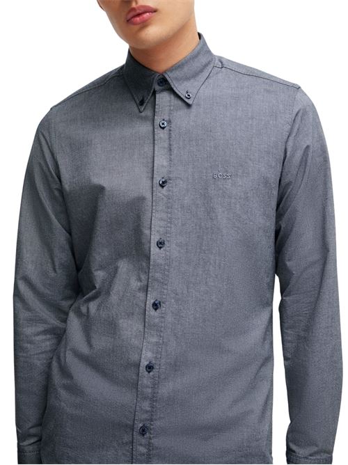 Camicia uomo blu in cotone Boss Orange | Camicie | 50519707460