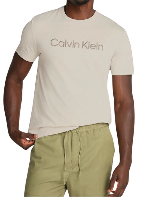 T-shirt logo testurizzato Calvin Klein | T-shirt | K10K114169PDV
