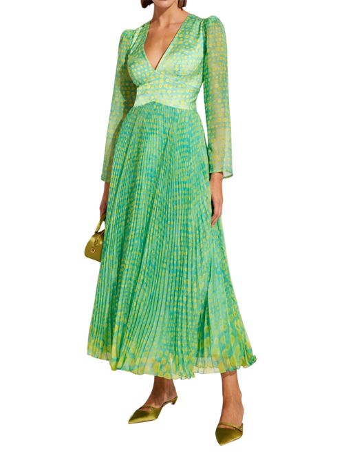 Abito midi pois verde Carla Ruiz | Abiti | 5141713