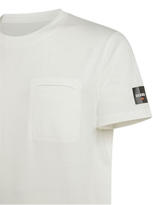 T-shirt uomo bianca in cotone Dekker | TRIGGERBIA