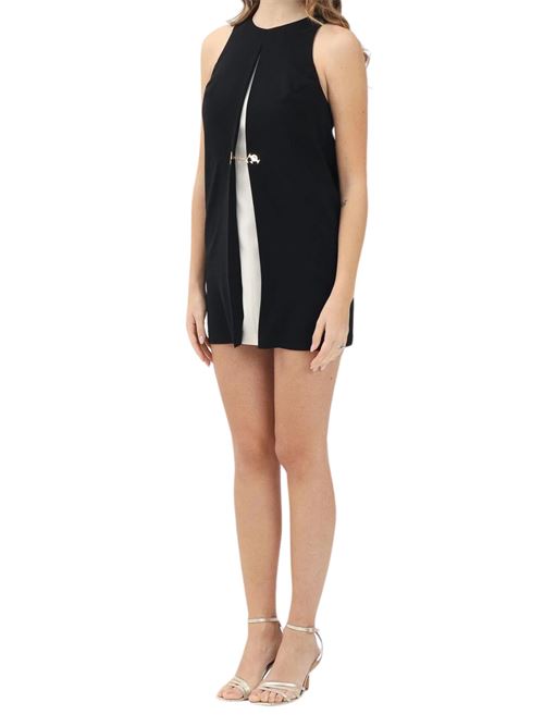Abito corto in crepe bicolore Elisabetta Franchi | Abiti | AB72851E2685