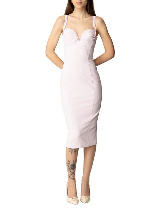 Abito rosa in poliestere Elisabetta Franchi | Abiti | AB85052E2544