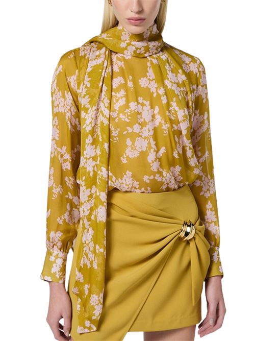 blusa stampata in voile e seta Elisabetta Franchi | Camicie | CAS7951E2DJ4