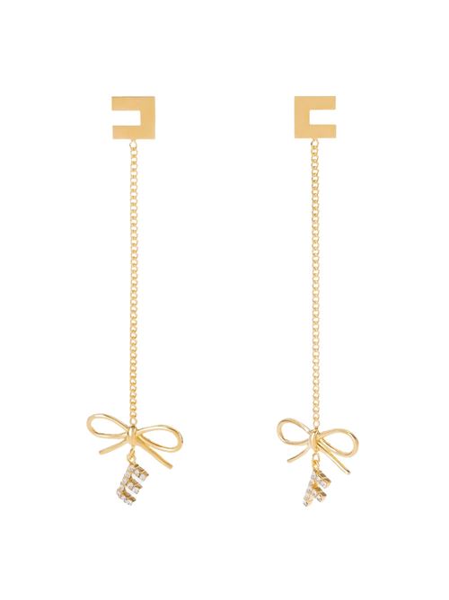 Orecchini dorati in ottone Elisabetta Franchi | Orecchini | OR49A52E2U95