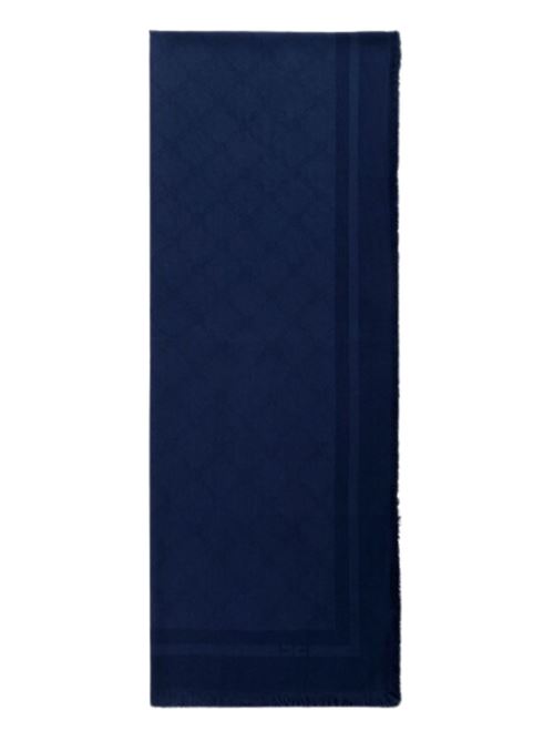 Sciarpa c/rombi jacquard blu Elisabetta Franchi | Sciarpe | SC04F51E2DC8