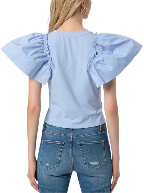 T-shirt azzurra in cotone Fracomina | T3030J401V5252