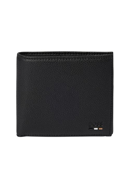 Portafoglio in similpelle martellata nero Hugo Boss | Portafogli | 50536511001