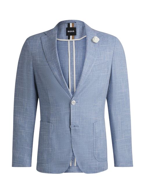 Giacca uomo azzurra in frescolana Hugo Boss | Giacche | 50540742454