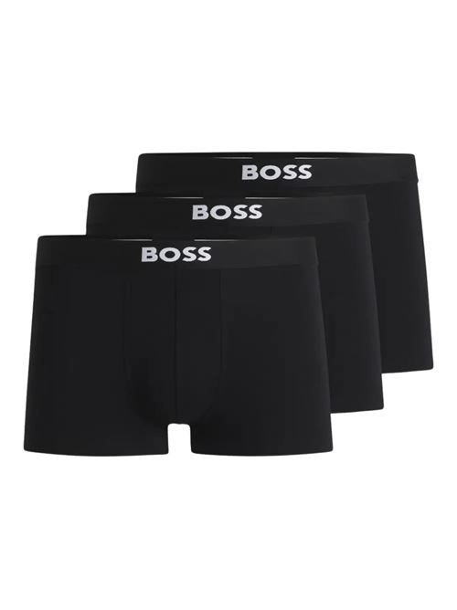 Boxer tripack nero in cotone Hugo Boss | Intimo | 50544263001