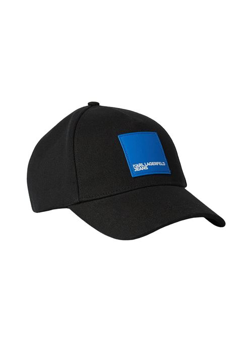 Cappellino nero in cotone riciclato Karl Lagerfeld jeans | Cappelli | A1M33001999