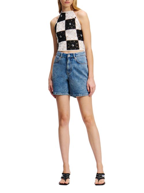Shorts donna in denim Karl Lagerfeld jeans | Pantaloni | A2W100411UW