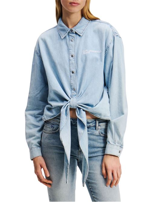 Camicia donna in denim Karl Lagerfeld jeans | Camicie | A2W11021356