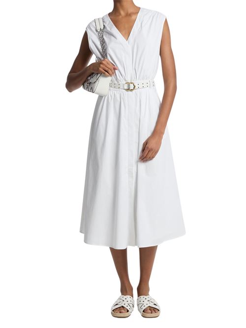 Abito bianco in cotone Michael Kors | Abiti | MS5830KF4C100